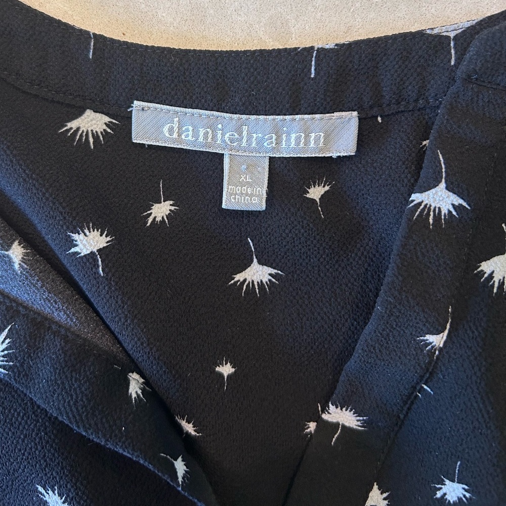 Danielrainn feminine loose fitting top dandelion puff print XL - Picture 3 of 11